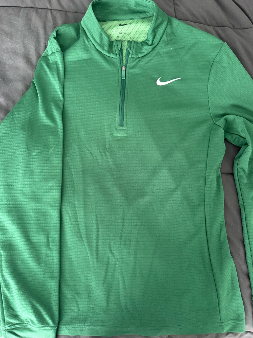 Nike Green Quarter-Zip Dri-FIT Pullover